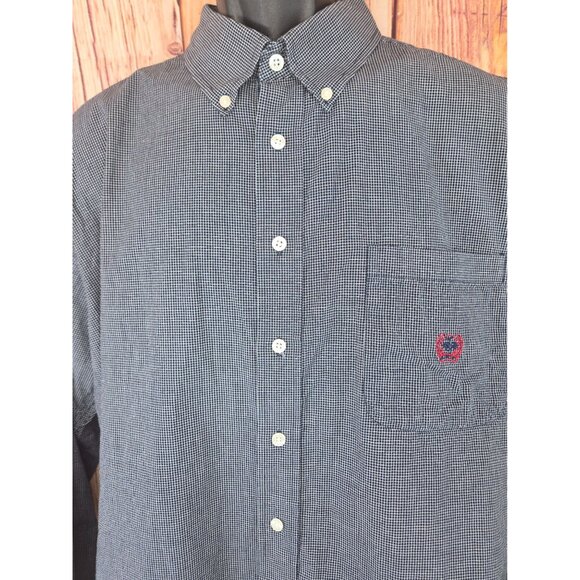 Cinch Mens Button-Down Black Check Shirt XL Western Cowboy - Picture 3 of 7